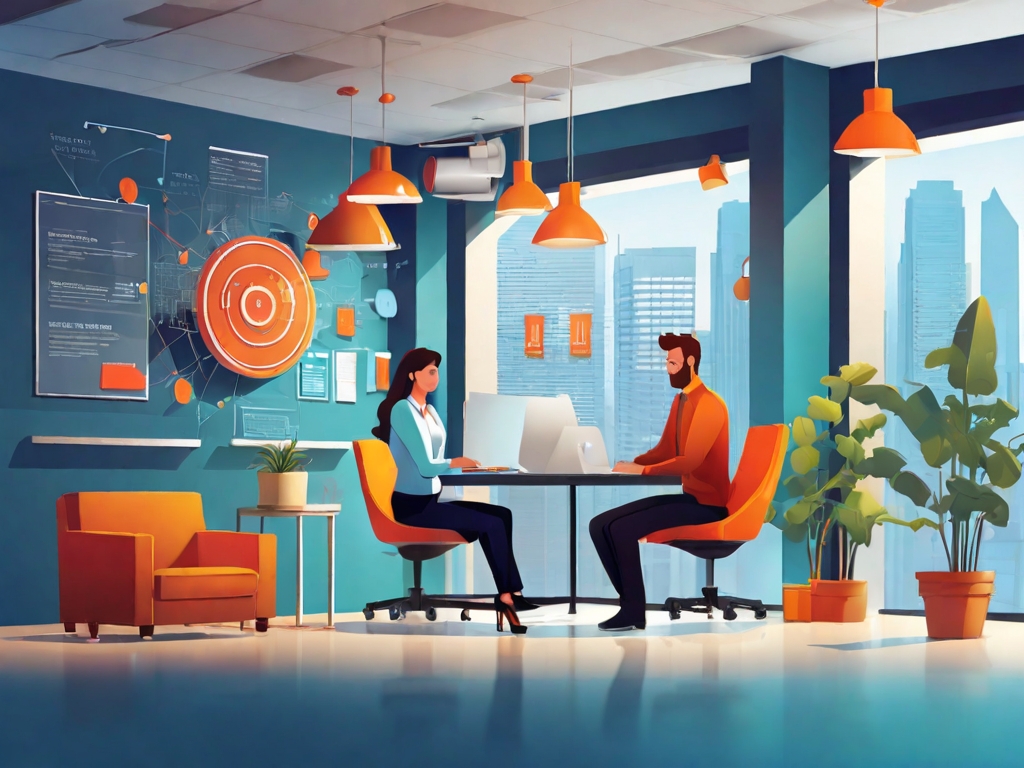 Default Vector illustration showing web development in the off 2